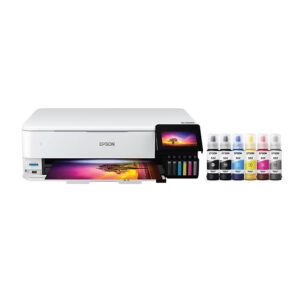 Epson EcoTank Photo ET-8550 Wireless Color Inkjet Printer, All-In-One Supertank, Print, Scan, Copy
